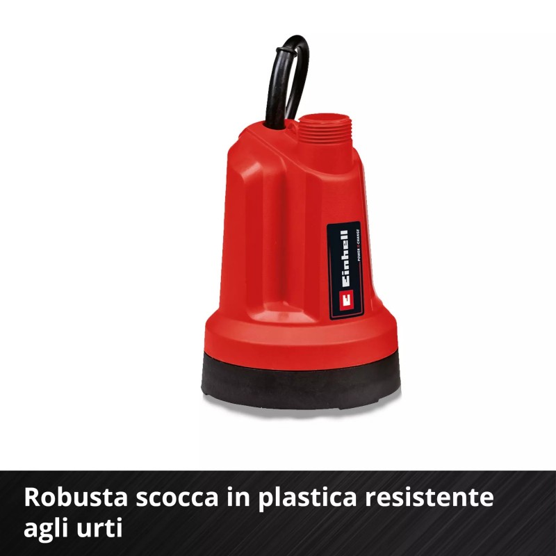 EINHELL POMPA PER ACQUE CHIARE A BATTERIA GE-SP 18 Li - Solo