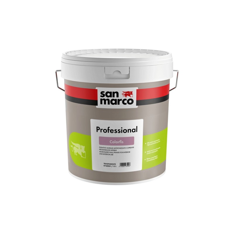 Fissativo micronizzato tinte intense Colorfis San Marco per interni ed esterni (Secchio 15 Litri)