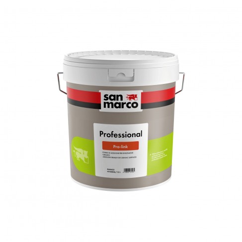 Fondo di adesione Pro-Link San Marco per rivestimenti ceramici interni ed esterni (Secchio 15 Litri)