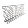 Rete antiuccelli ad angolo Riwega 30x90 mm PVC marrone (conf. 25 m)