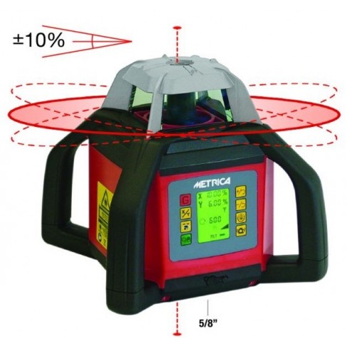 Livella laser rossa Metrica con 4 maniglie (61345)
