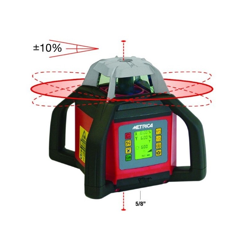 Livella laser rossa Metrica con 4 maniglie (61345)