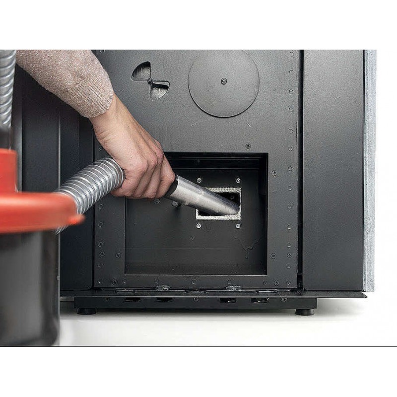 Stufa Sirmione 10 CS Thermos a pellet con bruciatore autopulente, facile pulizia tubo scarico fumi