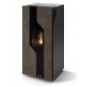 Stufa Sirmione 12 CS Thermos a pellet con bruciatore autopulente, Pietra Umbra, a fumi posteriore/superiore, 13,2kW