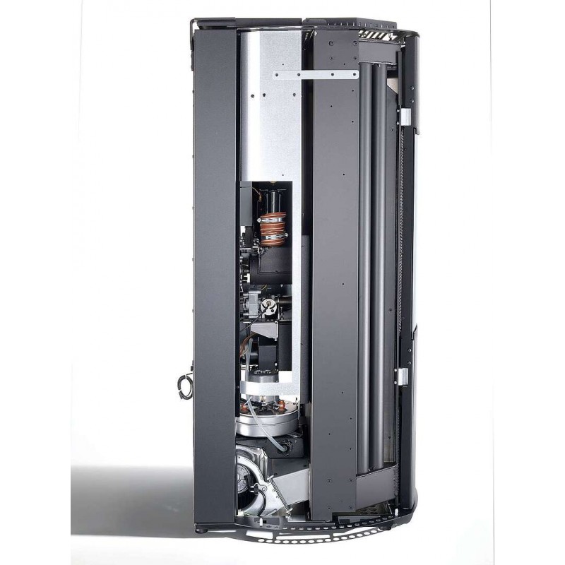 Stufa Firenze 10 CS Thermos a pellet con bruciatore autopulente, manutenzione ordinaria semplificata