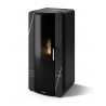 Stufa Firenze 10 CS Thermos a pellet con bruciatore autopulente, Pietra Nero Azalai, a fumi posteriore/superiore, 10,8kW