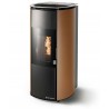 Stufa Arianna 12 Stagna CS Thermos a pellet, Metallo Bronzo, a fumi posteriore/superiore, 13,2kW