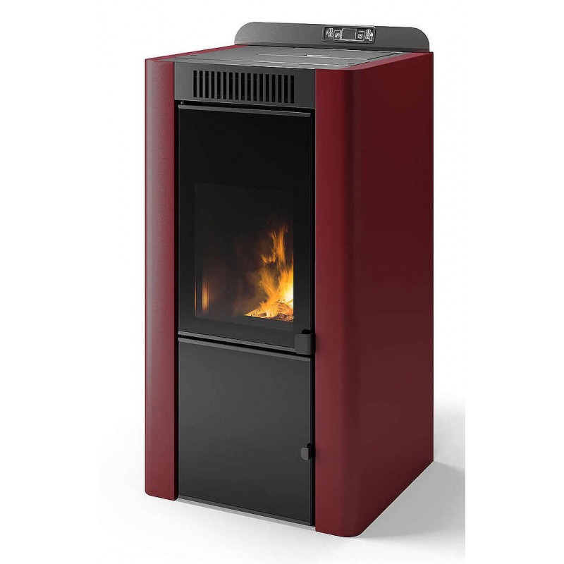 copy of Termostufa Murano 15 CS Thermos a pellet con bruciatore autopulente, Metallo Nero, a fumi posteriore/superiore, 16,5kW C