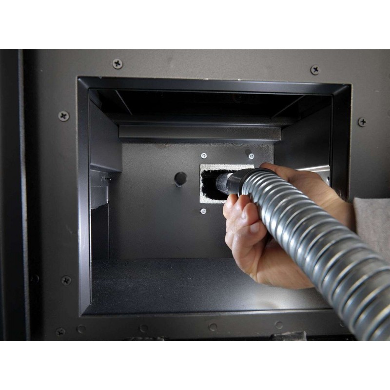 Stufa Cortina 12 CS Thermos a pellet con bruciatore autopulente, facile pulizia tubo scarico fumi