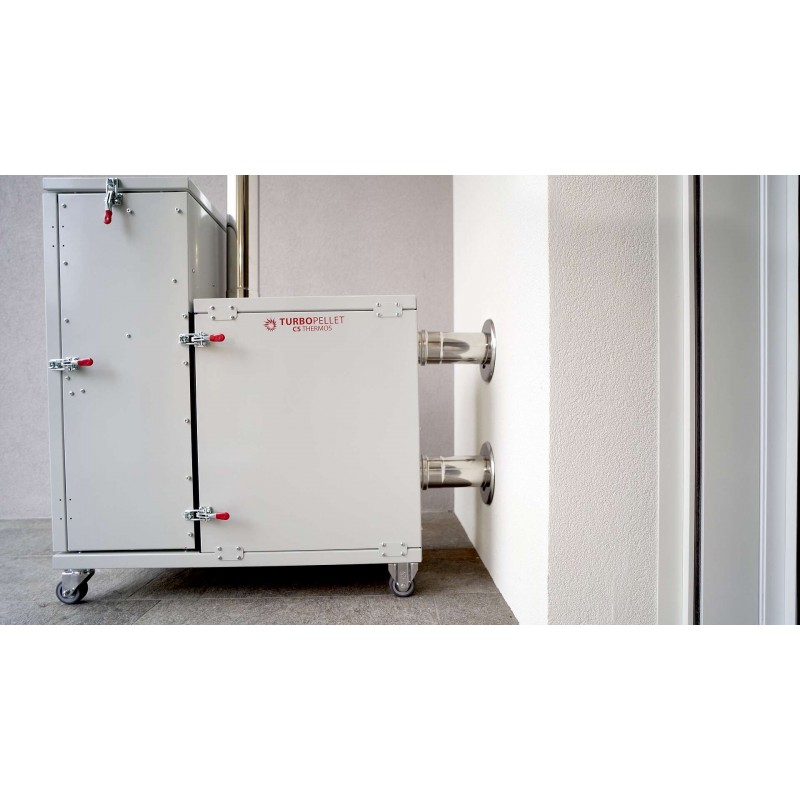 Stufa Turbopellet Air CS Thermos, telecomando intelligente con funzione di termostato