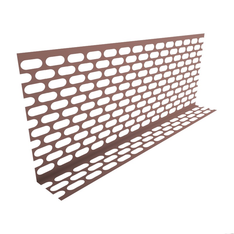 Rete antiuccelli ad angolo Riwega 30x50 mm PVC marrone (conf. 50 m)