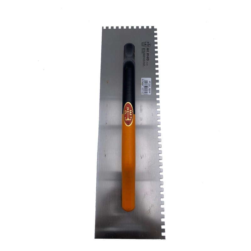 Frattone Pavan modello tedesco 814/D 500x140 in acciaio inox con dente quadro per piastellisti