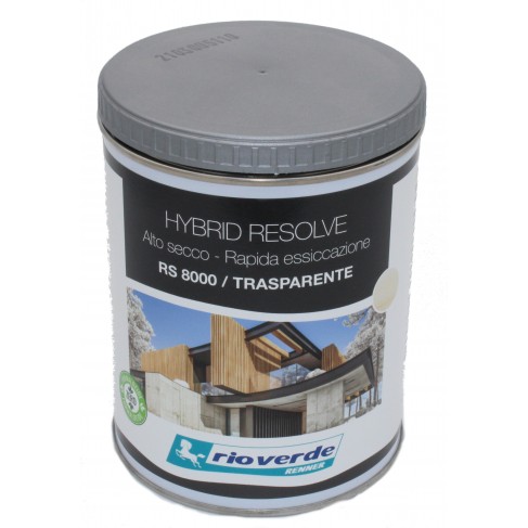 Impregnante all'acqua per legno hybrid resolve alto secco - rapida essiccazione Trasparente RS8000