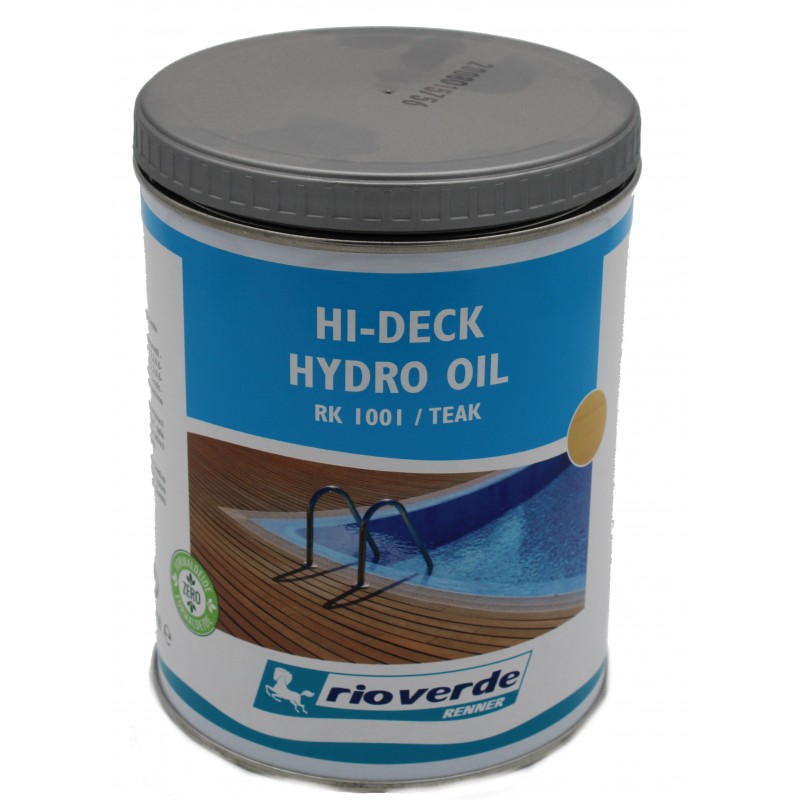 Olio Rio Verde Hi-deck hydro oil per pavimento legno Teak RK1001 Rioverde Renner - 1