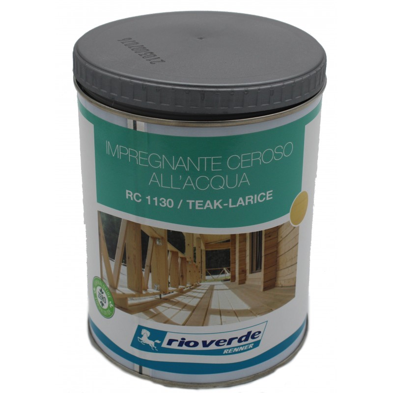 Impregnante ceroso all'acqua per legno Teak-Larice RC1130