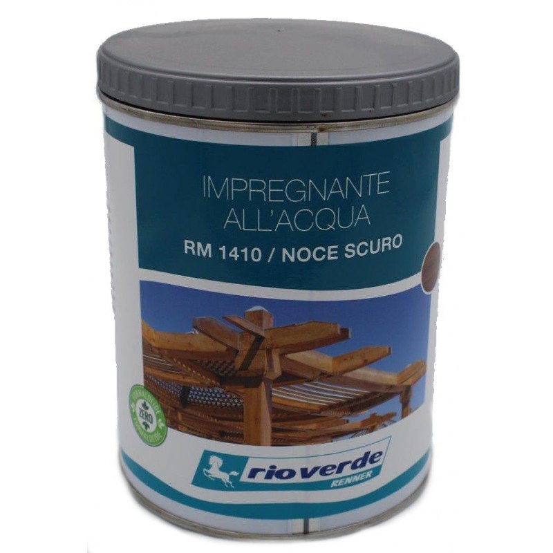Impregnante all'acqua per legno Noce Scuro RM 1410