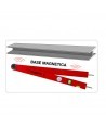 Goniometro a quadrante Metrica Quadranfix con bracci affiancati e base magnetica 60 cm 29915