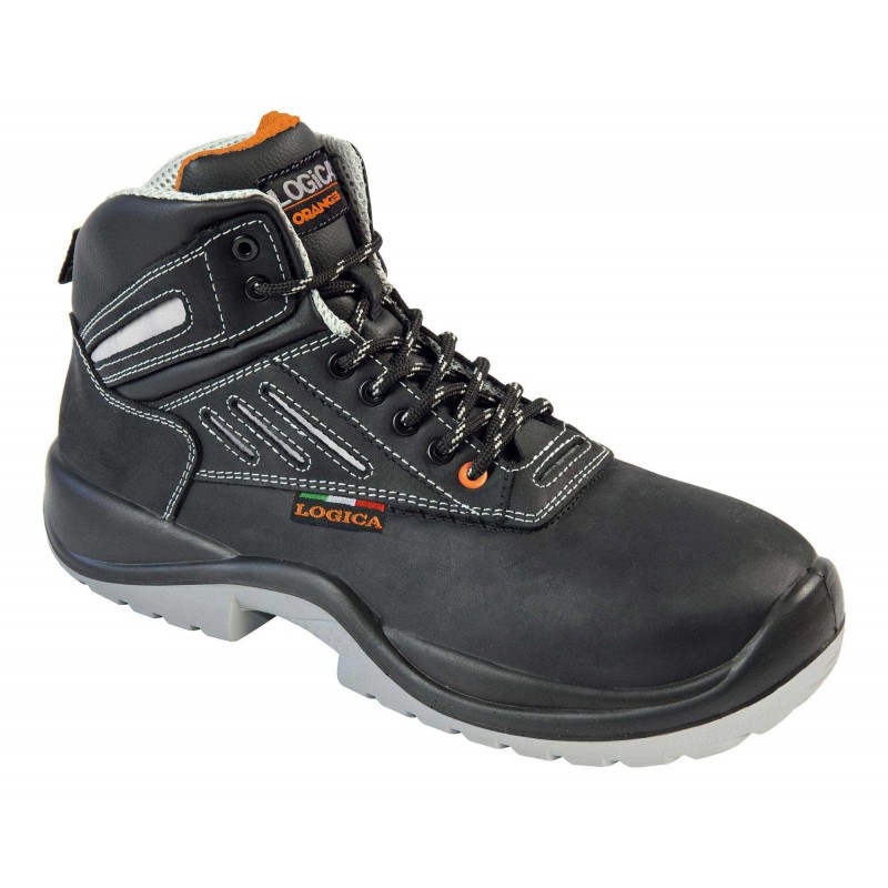 Scarpe antinfortunistiche Logica Solid Orange Londra 3 S3 Taglia da 35 a 48