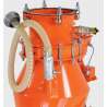 Dettaglio di convogliatore di sistema a caduta libera per silo SILOJET XXL-D Knauf PFT 400V 3 fasi