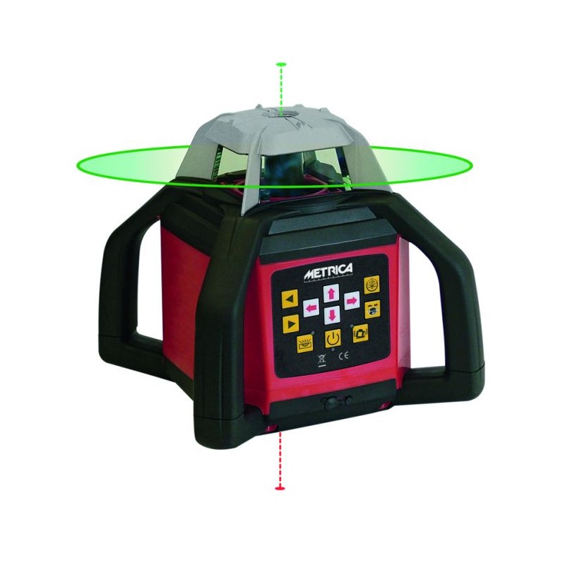 Autolivello laser verde Metrica rotativo ricezione 4 lati fino 500 metri