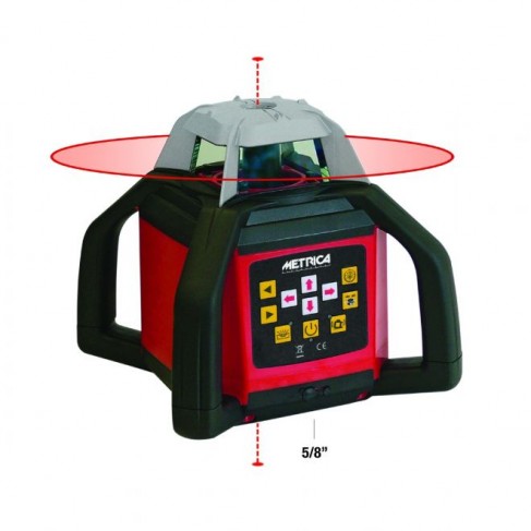 Livella laser Metrica rotativa con ricezione su 4 lati fornito senza ricevitore