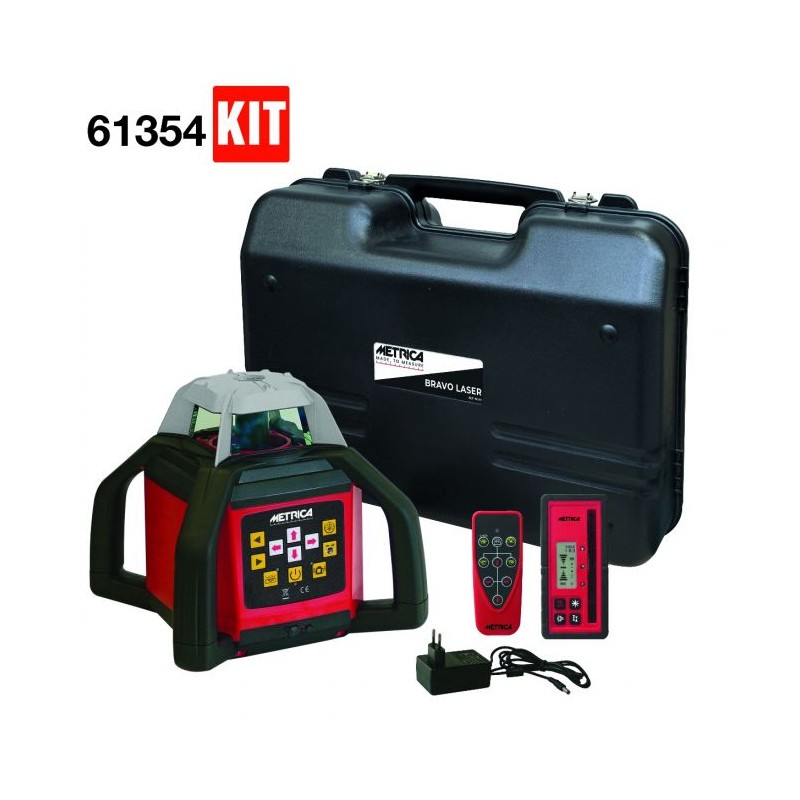 Livella laser Metrica rotativa con ricezione su 4 lati fornito con ricevitore 61326