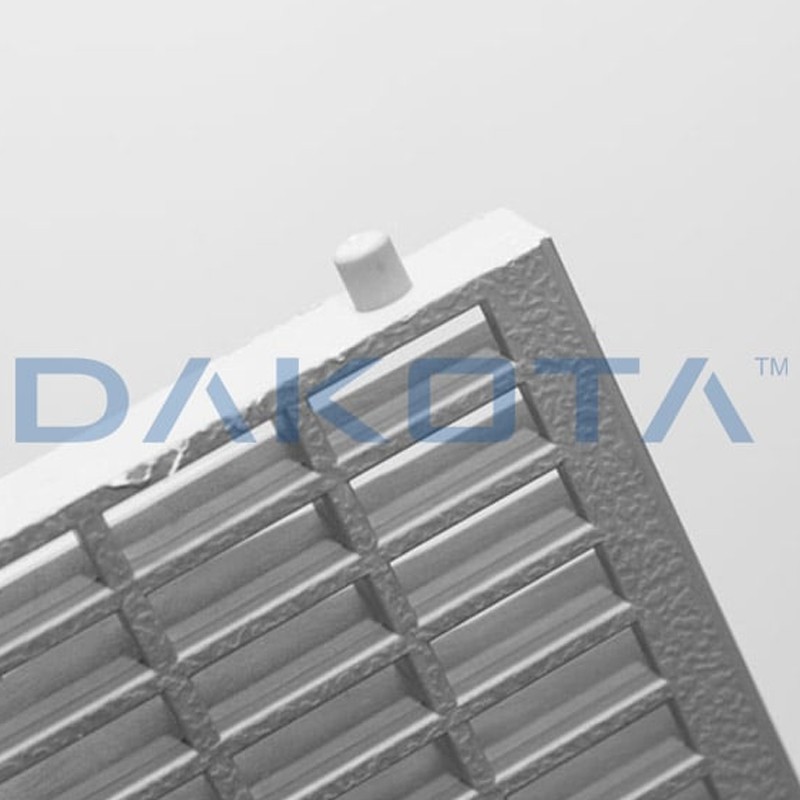 Dettaglio griglia Dakota Strong Antitacco in polipropilene per canalette Taurus 130