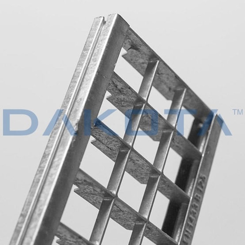 Griglia antitacco Dakota 1mt 33x33 in acciaio zincato B125 per canalette di scolo Taurus 130 Dakota - 3