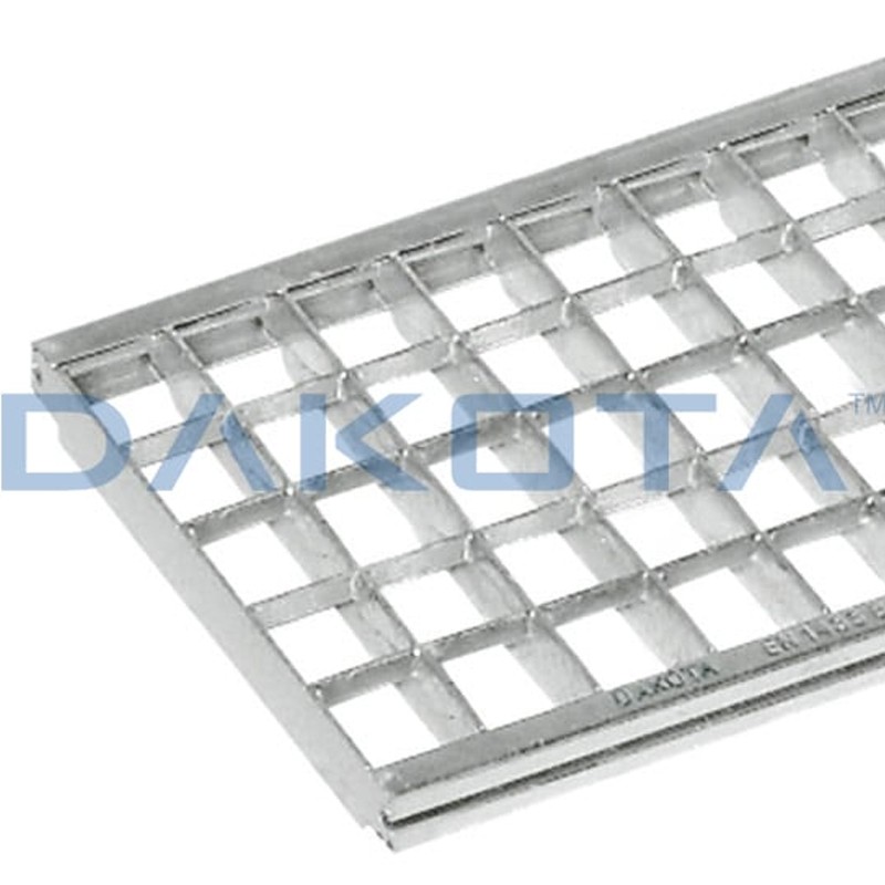 Griglia antitacco Dakota 1mt 33x33 in acciaio zincato B125 per canalette di scolo Taurus 130 Dakota - 6