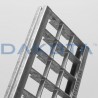 Griglia in acciaio zincato C250 Dakota 1mt 33x33 per canalette di scolo Taurus 130 Dakota - 3