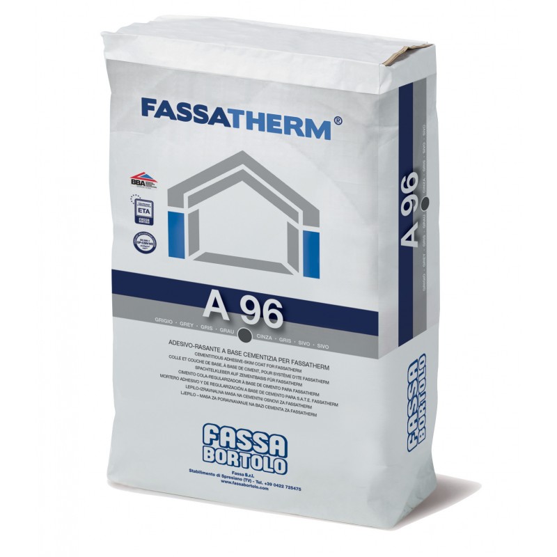 Collante rasante Fassa A96 bianco o grigio (Sacco da 25 Kg) Fassa Bortolo - 1