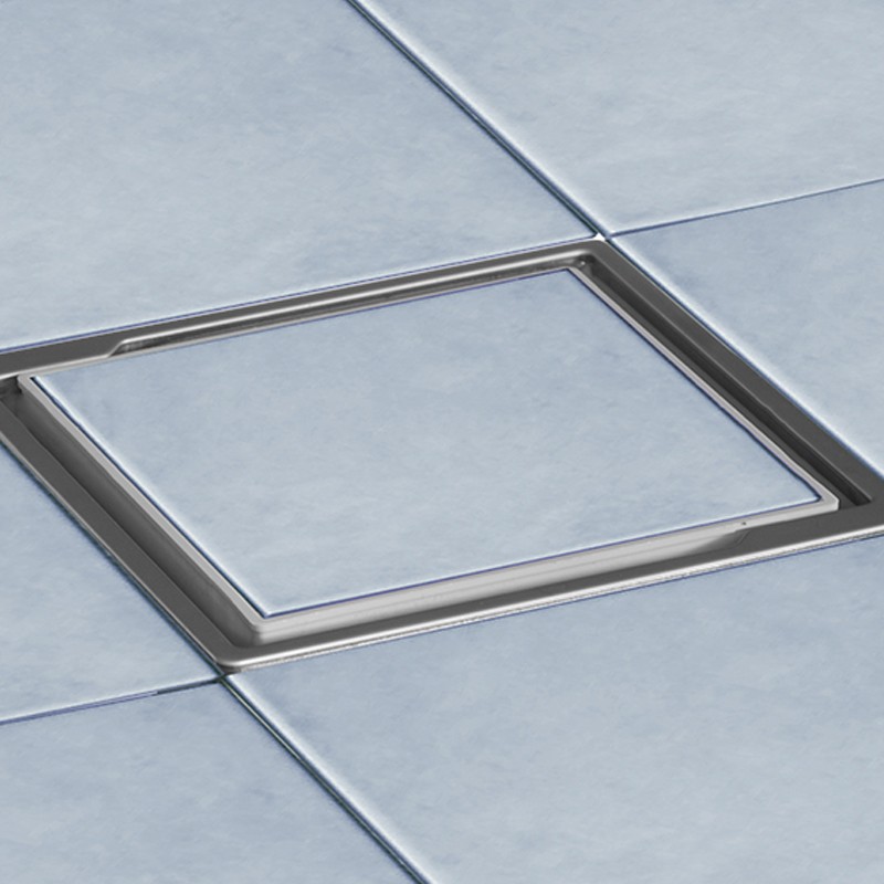 Chiusino sifonato Dakota con telaio per mattonelle, 115x115mm Dakota - 3