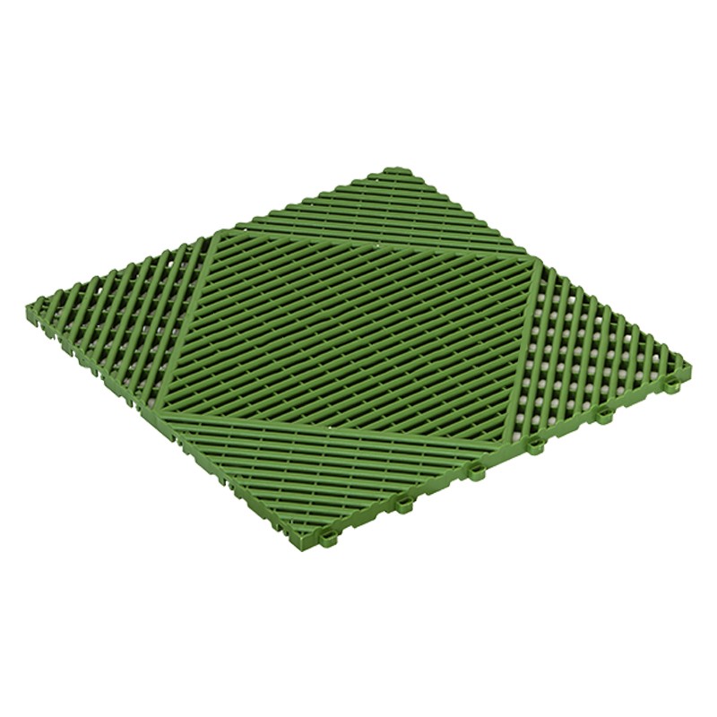 Mattonella drenante verde 400x400x18mm per giardino ed aree esterne Dakota - 1