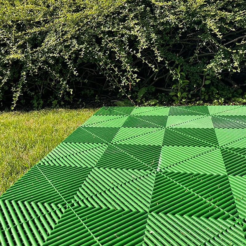 Mattonella drenante rossa 400x400x18mm per giardino ed aree esterne Dakota - 2