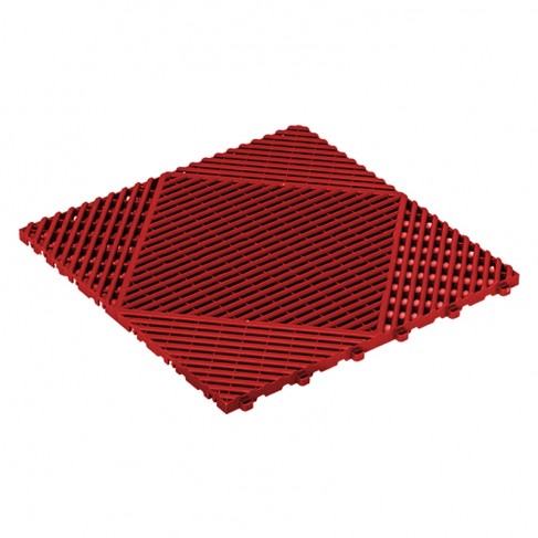 Mattonella drenante rossa 400x400x18mm per giardino ed aree esterne Dakota - 1