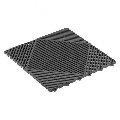 Mattonella drenante grigia 400x400x18mm per giardino ed aree esterne Dakota - 1
