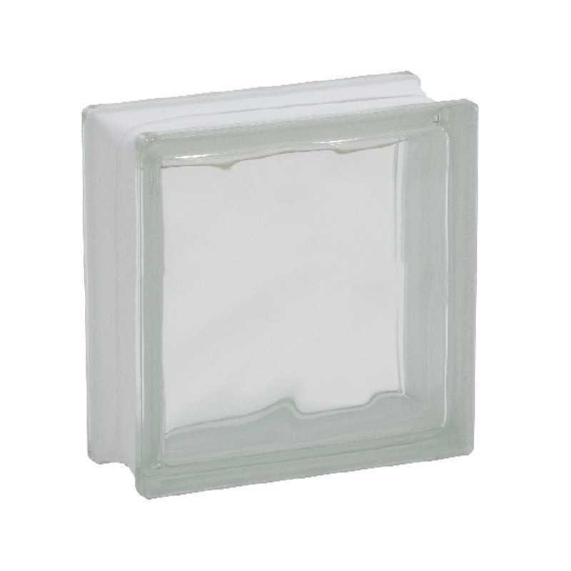 Mattone vetrocemento Dakota ondulato chiaro, 240x240x80mm (Confezione da 5 pezzi) Dakota - 1