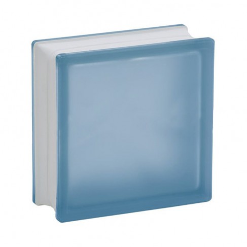 Mattone vetrocemento Dakota satinato blu, 190x190x80mm (Confezione da 10 pezzi) Dakota - 1