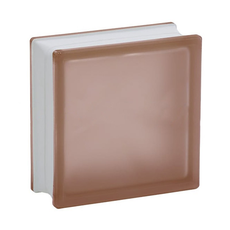 Mattone vetrocemento Dakota satinato rosa, 190x190x80mm (Confezione da 10 pezzi) Dakota - 1