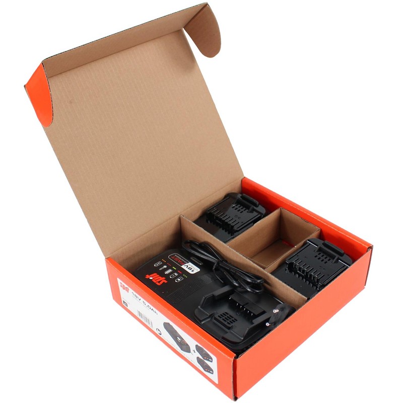 Energy Pack Spit con 2 batterie 18V 5.0 Ah e caricabatterie Spit - 4