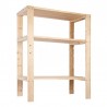 Scaffalatura Dakota Nano 3 ripiani in legno di abete bianco, 800x1000x400mm Dakota - 1