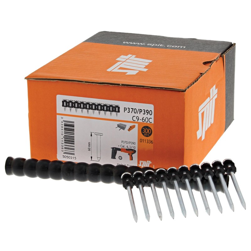 Chiodi a testa piatta in striscia Spit C9 standard per calcestruzzo (300/500pz) Spit - 5