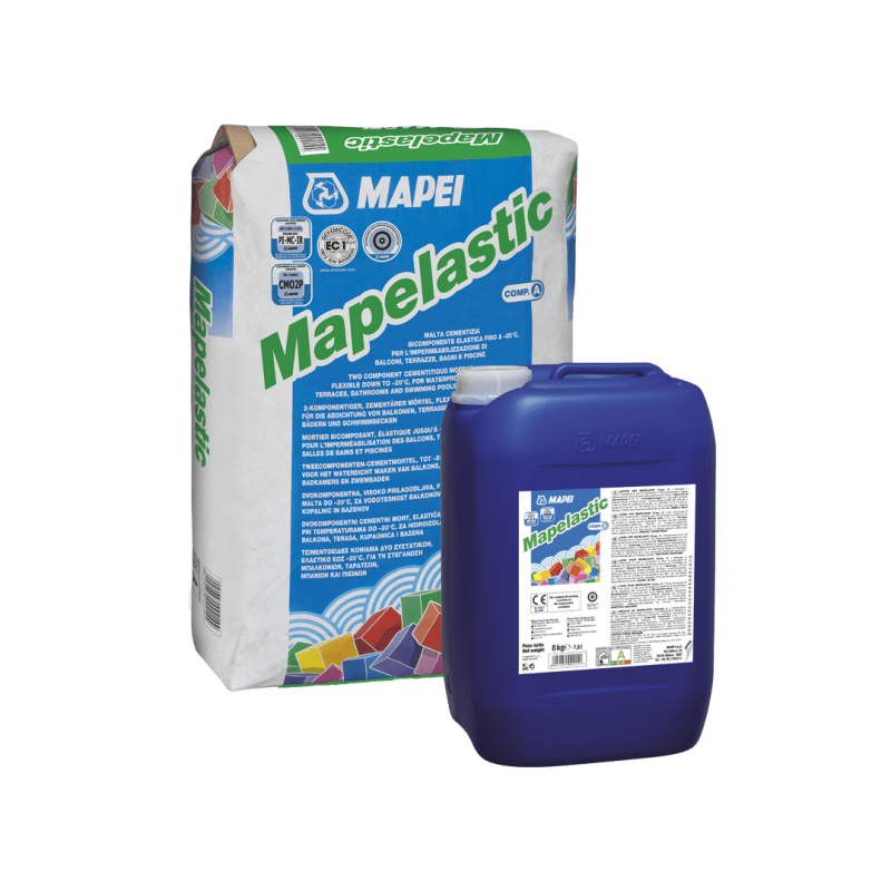 Malta cementizia Mapei Mapelastic (Sacco da 24 Kg + Secchio da 8 Kg) Mapei - 1