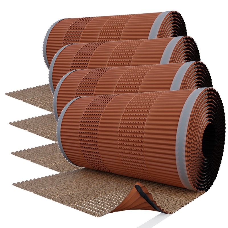 Sottocolmo ventilato Riwega Tiroll Air beige antik in alluminio, 370mm x 5metri