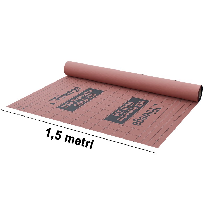 Membrana da tetto impermeabile traspirante Riwega USB Protector GOLD 330 in PET (rotolo 40 metri) Riwega - 1