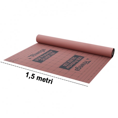 Membrana da tetto impermeabile traspirante Riwega USB Protector SILVER 230 in PET (rotolo 40 metri) Riwega - 1