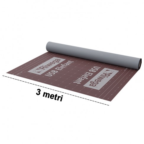 Membrana da tetto impermeabile traspirante Riwega USB Elefant TOP SK in PP con doppia banda adesiva(rotolo 3x30 metri) Riwega - 