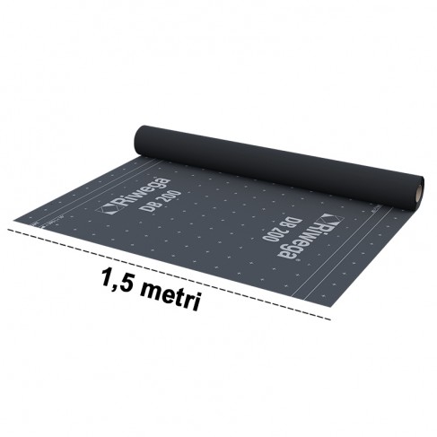 Telo barriera contro il vapore per tetti Riwega DB 200 ad elevata grammatura (rotolo 1,5x50 metri) Riwega - 1