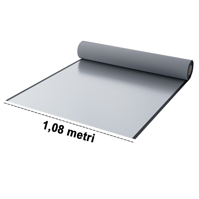 Barriera al vapore autoadesiva Riwega VSK Bitum Reflex 500 per tetti piani in legno e lamiere grecate (rotolo 1,08x50 metri) Riw