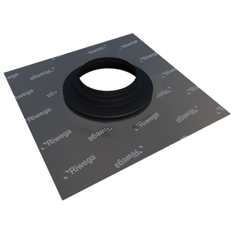 Collarini di tenuta Riwega AIR Stop EPDM FRGD100 350x350mm per tubi di sfiato bagni, cappa e gas 100-125mm(2pz) Riwega - 1